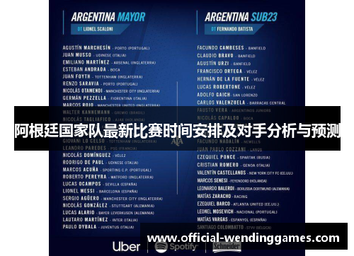 阿根廷国家队最新比赛时间安排及对手分析与预测